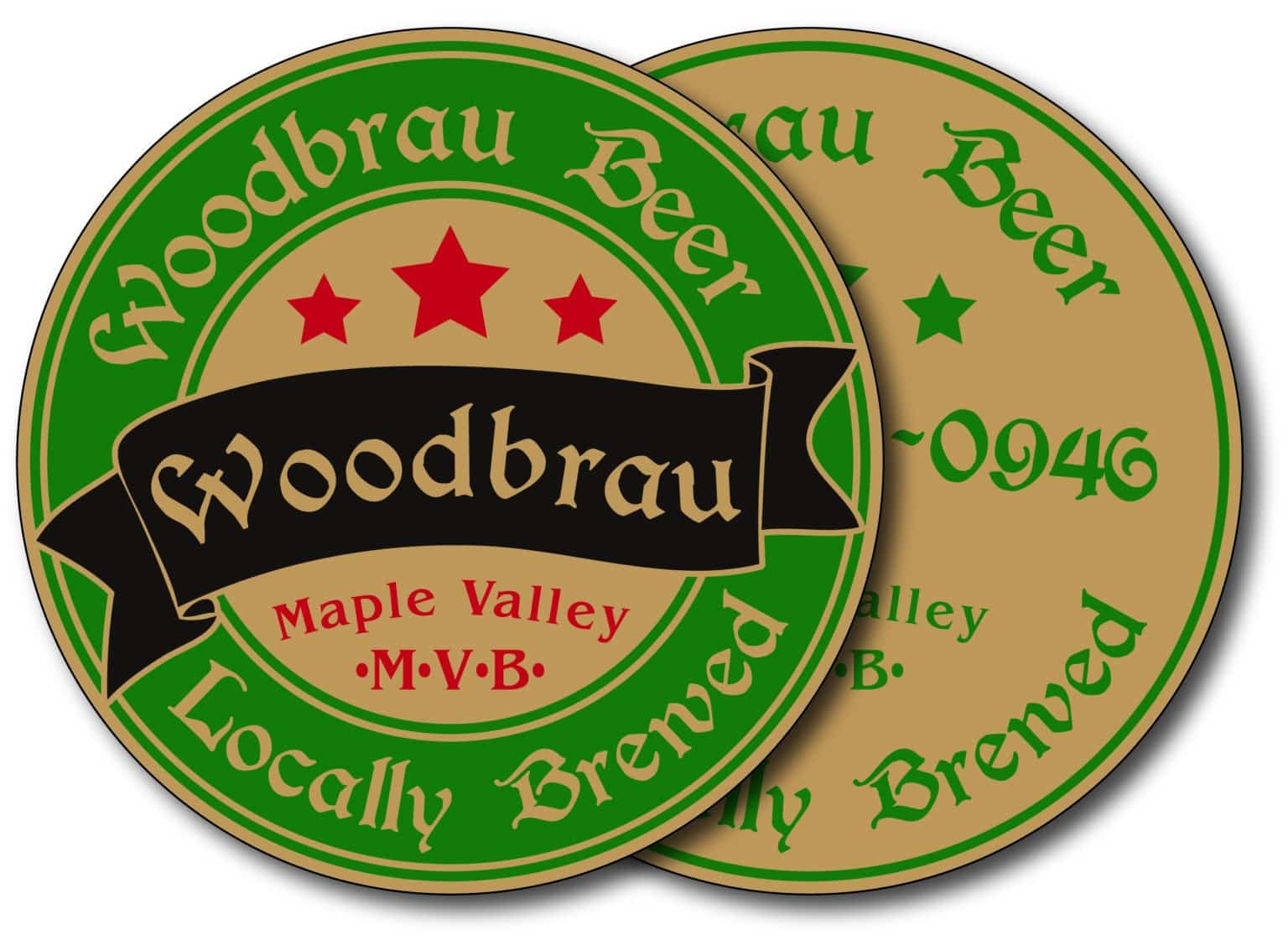 Coasters beverage, full color Ganja Print